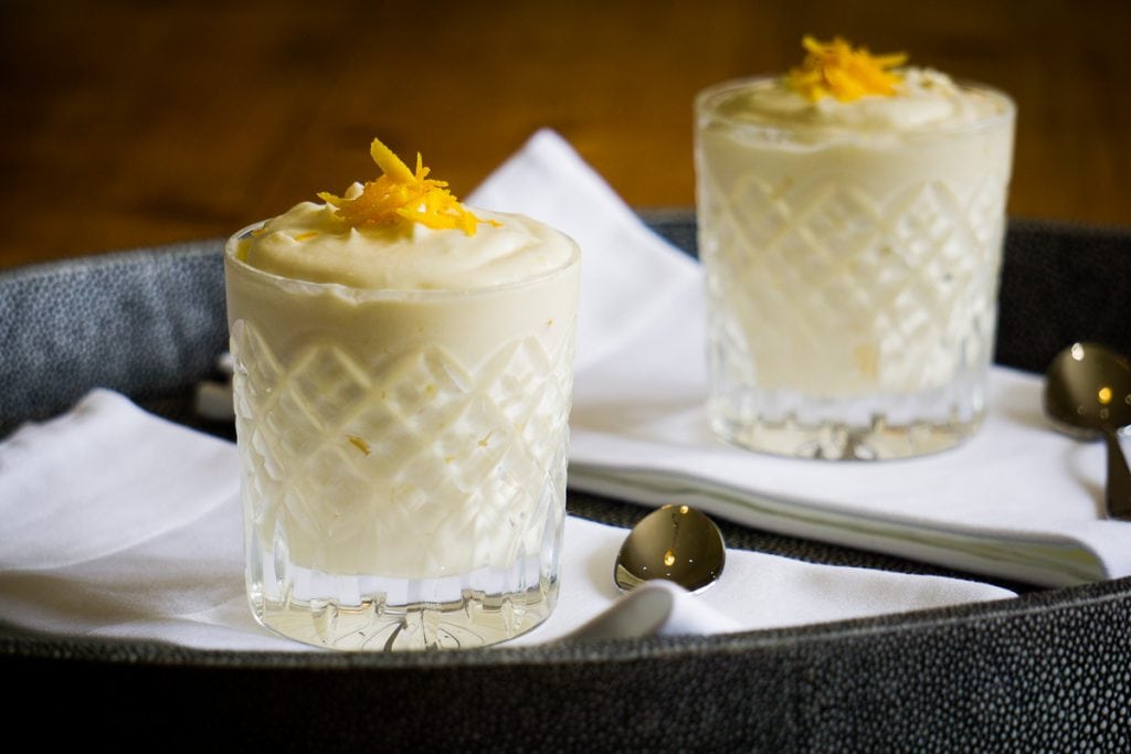Caledonian Cream Recipe served in glasses on a tray