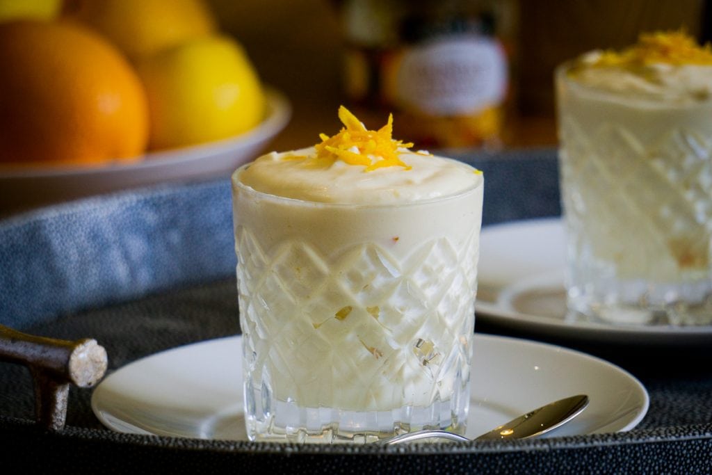 Scottish Dessert - Caledonian Cream Recipe on a plate