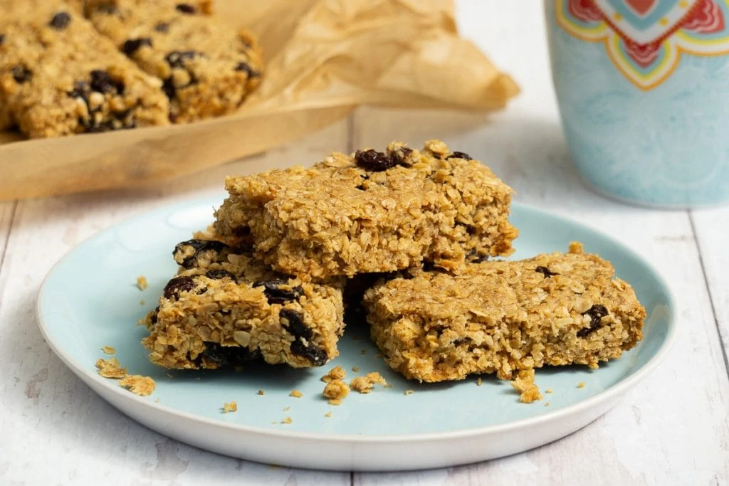 Fruity Flapjacks on a plate