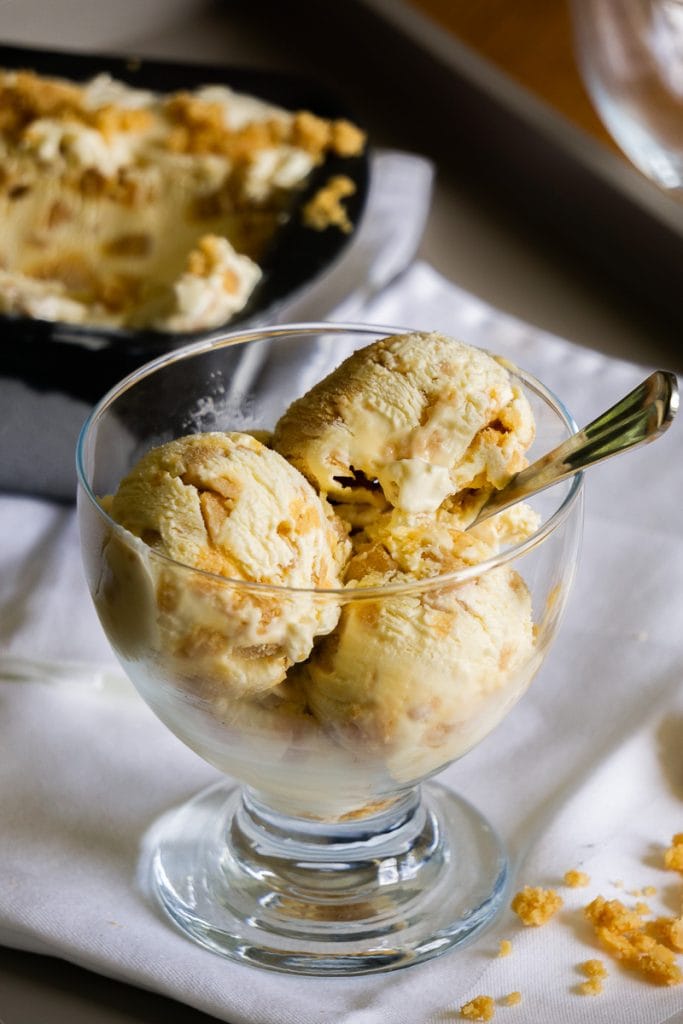 Tablet Ice Cream in a bowl