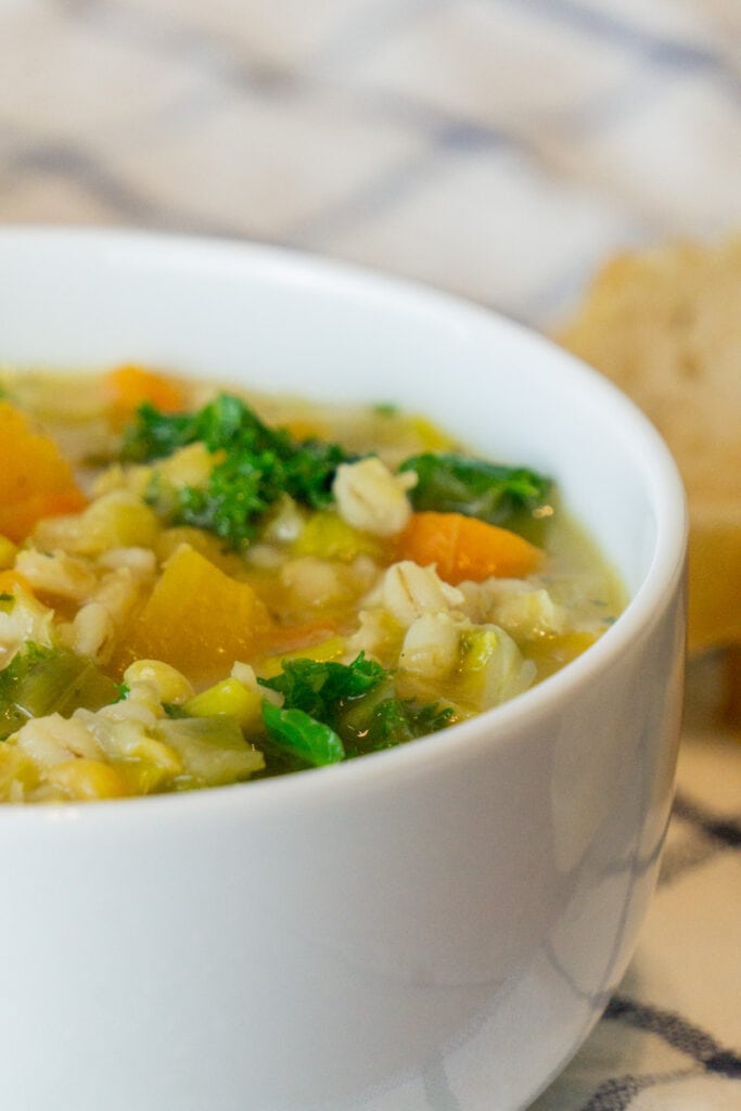 Vegetarian Scotch Broth in a bowl