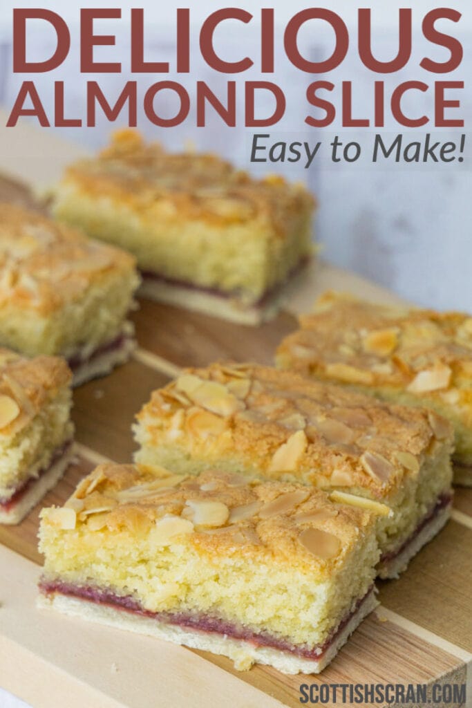 Delicious Almond Slice Recipe Pin